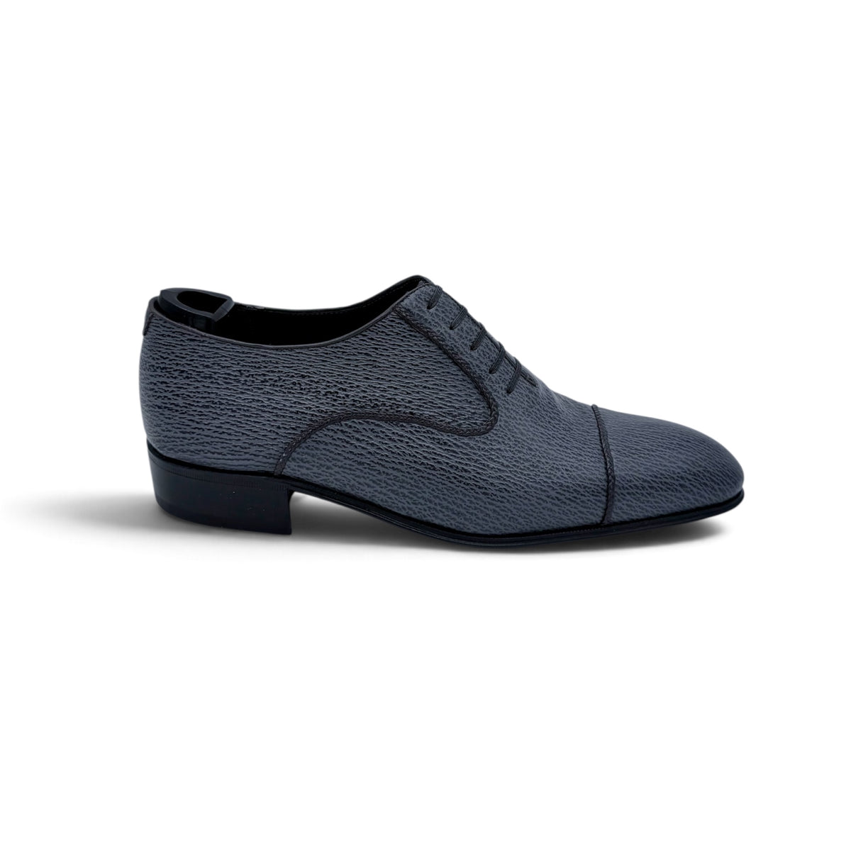 Richelieu Artioli en cuir de requin gris