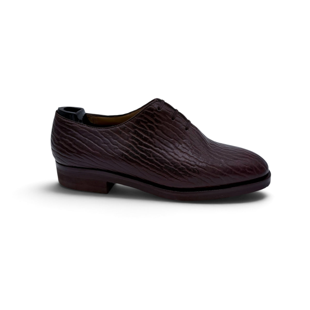 Richelieu Artioli en cuir d'éléphant marron foncé