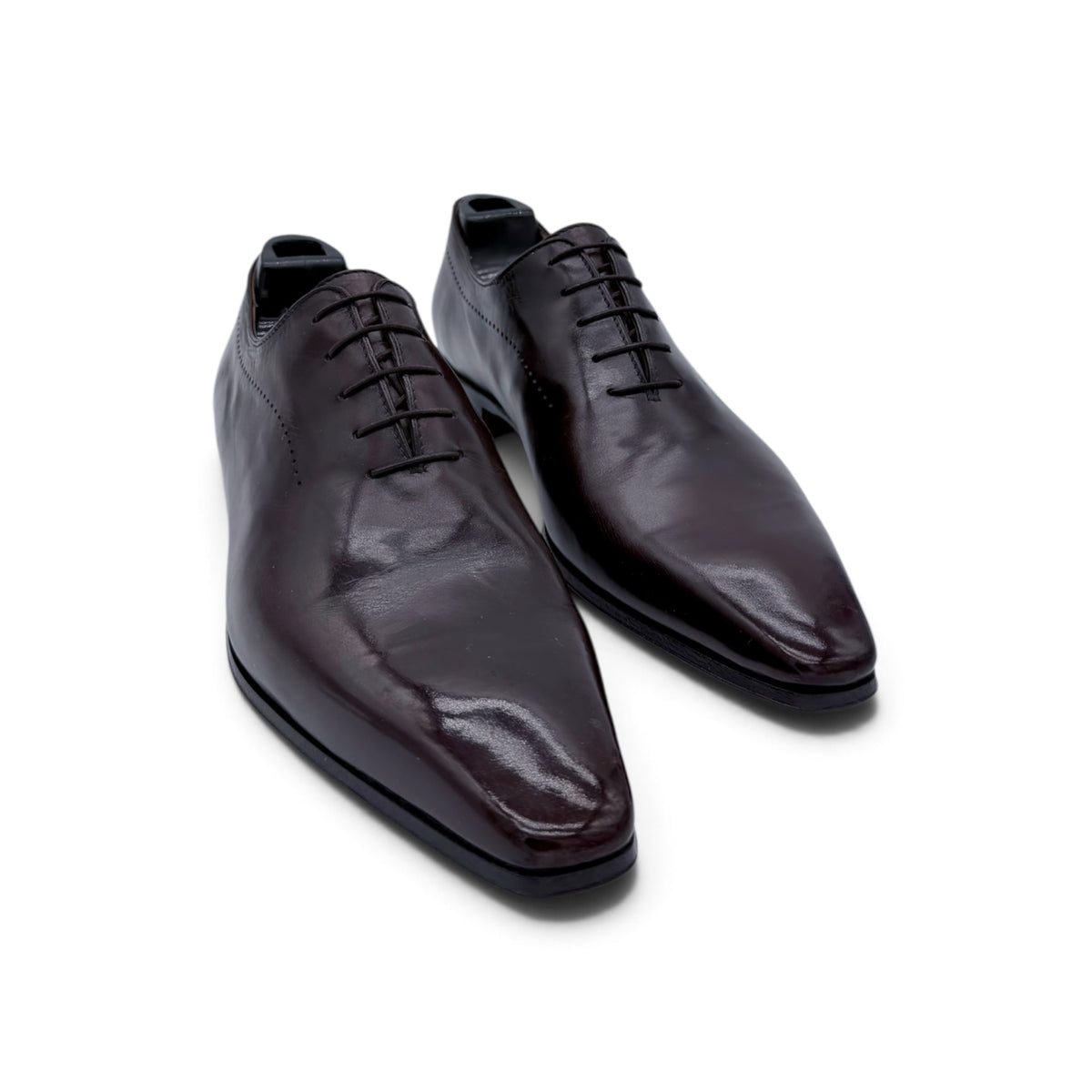 Richelieu Roberto Celk en cuir marron foncé
