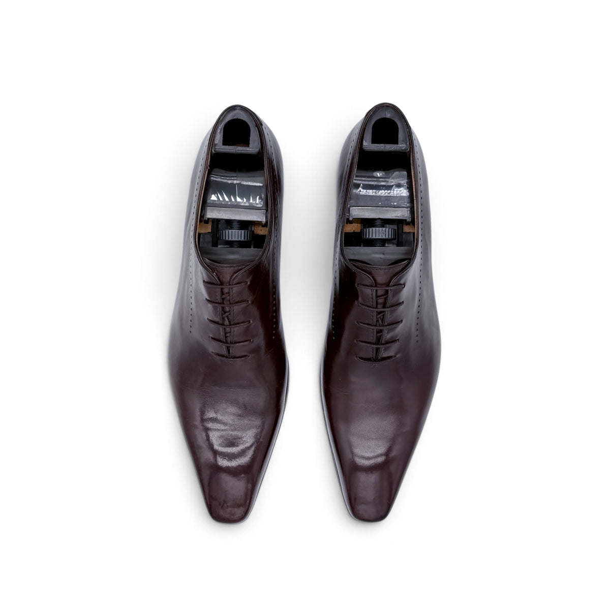 Richelieu Roberto Celk en cuir marron foncé