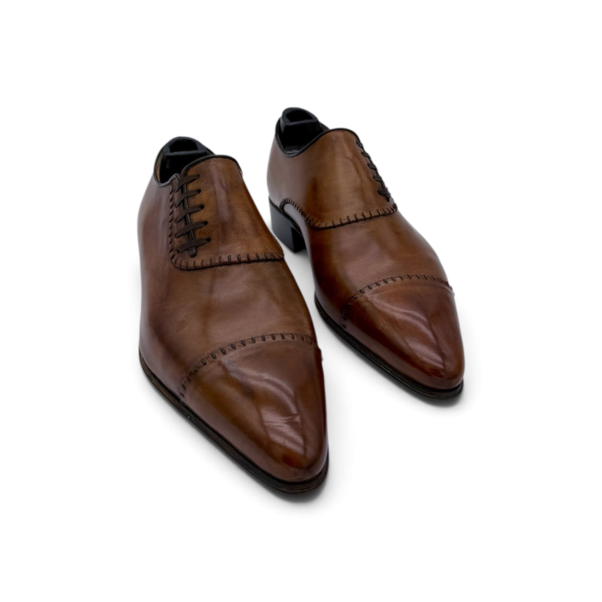 Richelieu Artioli en cuir marron