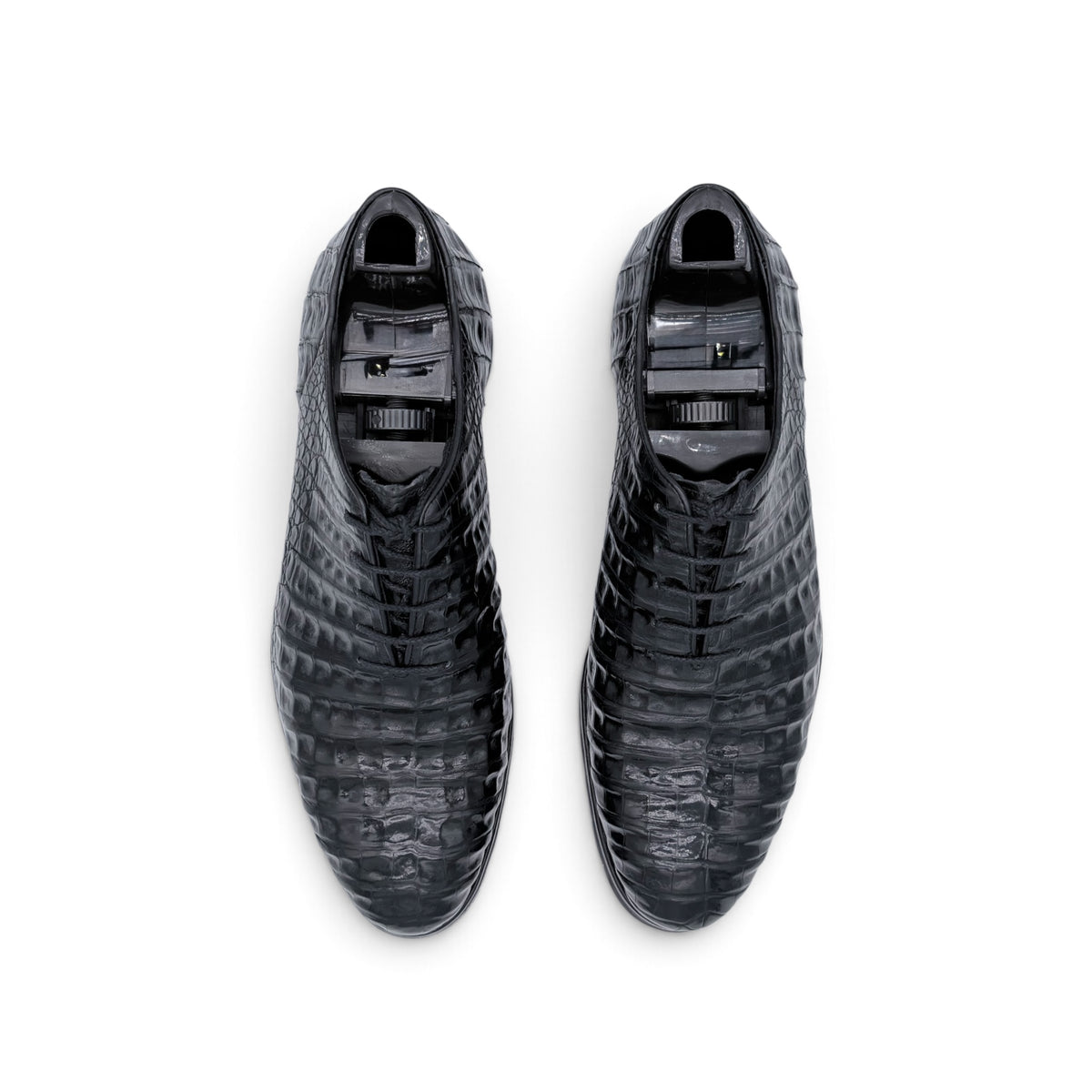Sneakers Roberto Celk en cuir de crocodile noir