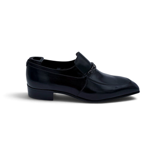 Mocassin Artioli avec étrier en cuir noir