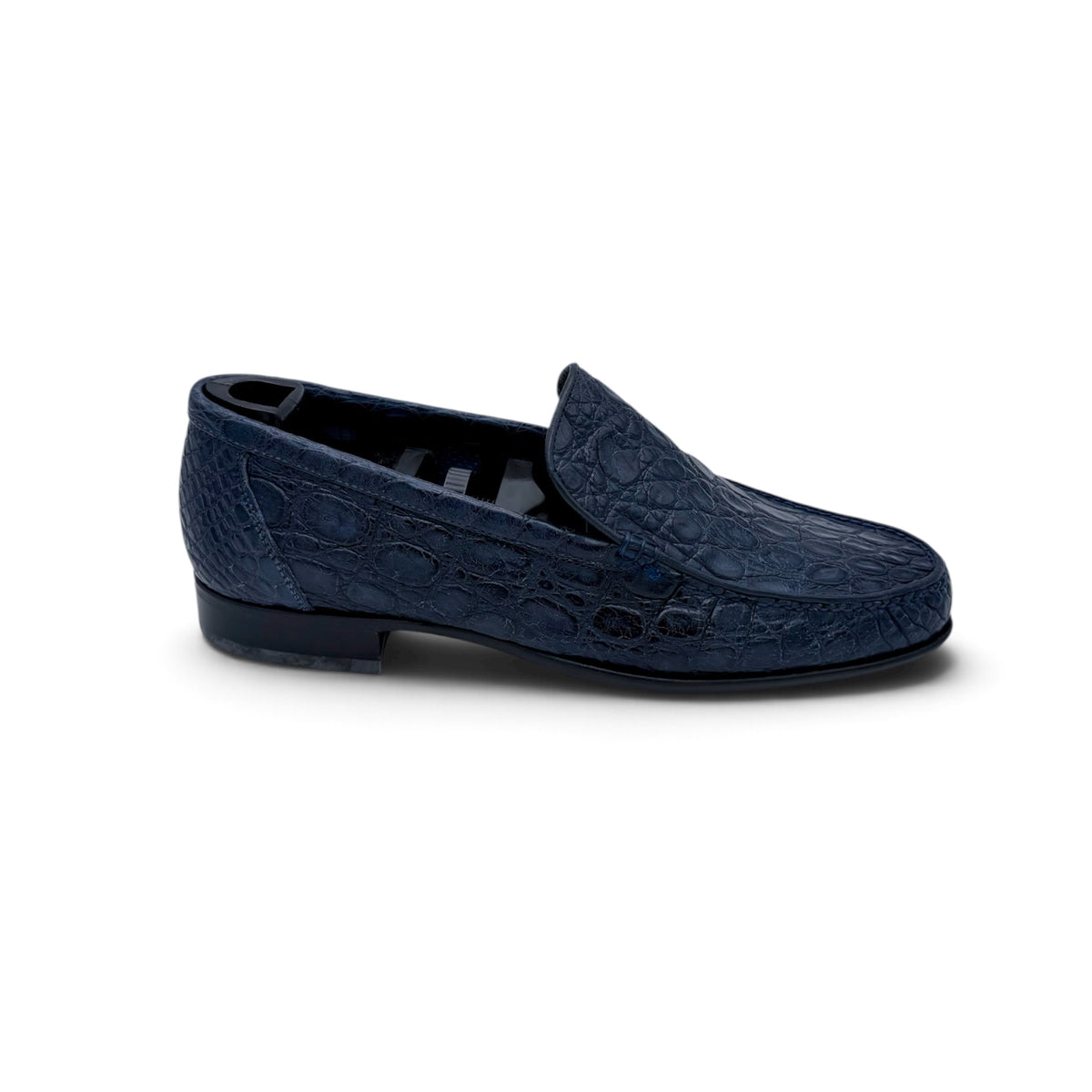 Mocassin Artioli en cuir de crocodile marine