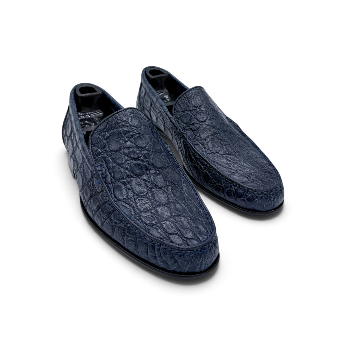 Mocassin Artioli en cuir de crocodile marine