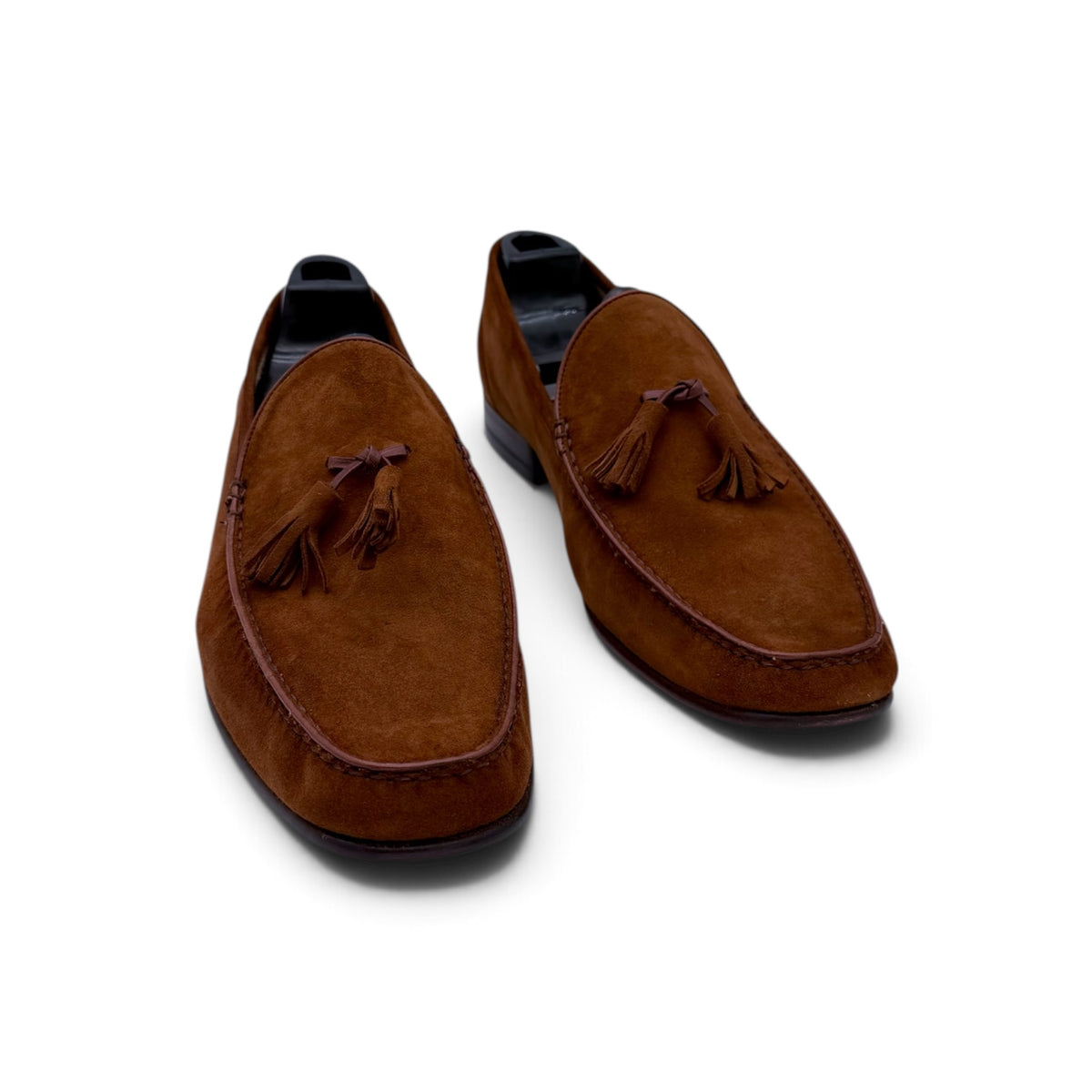 Mocassin Roberto Celk à pompon en suede marron