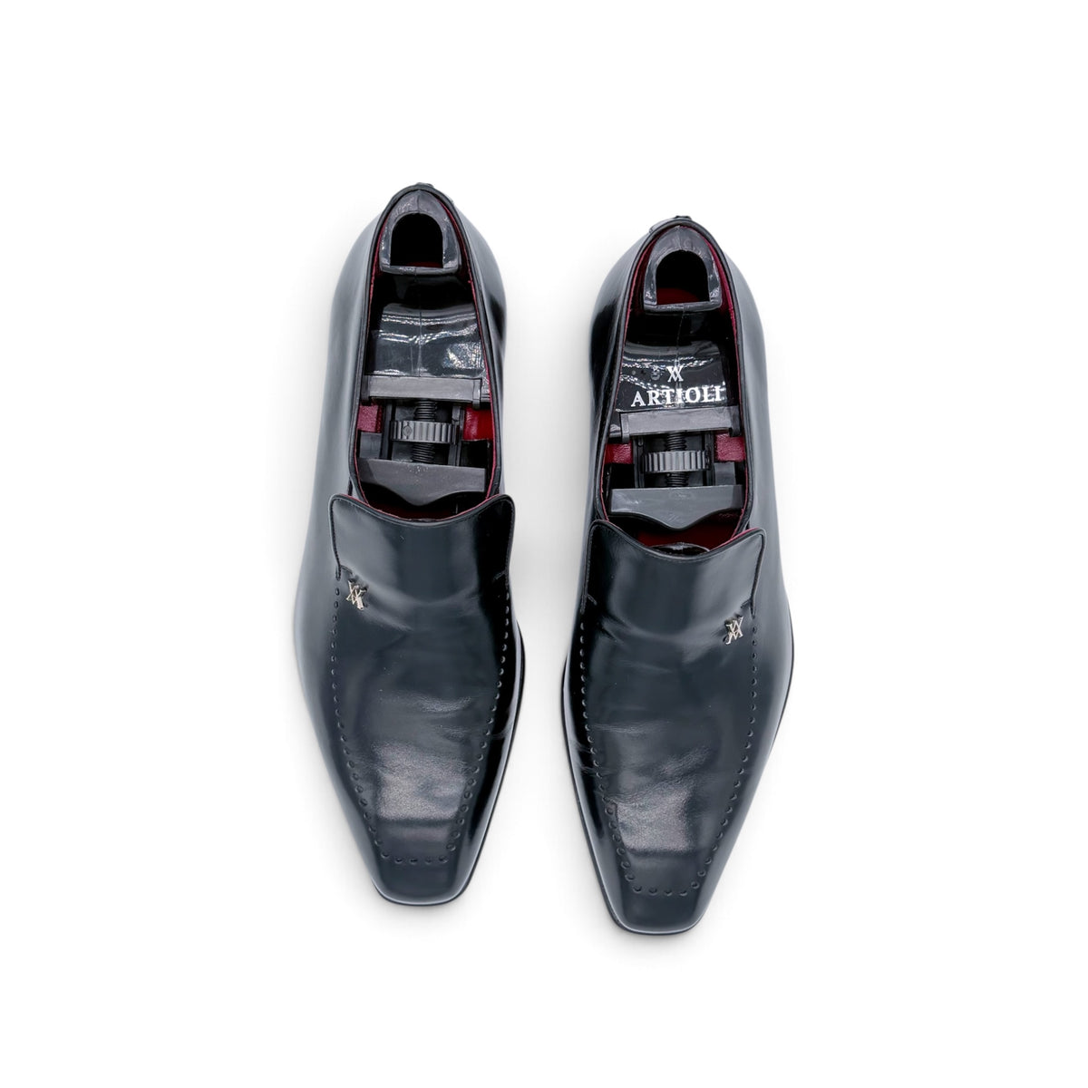 Mocassin Artioli en cuir noir