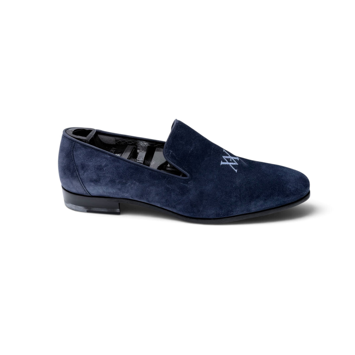 Mocassin Artioli en suede bleu
