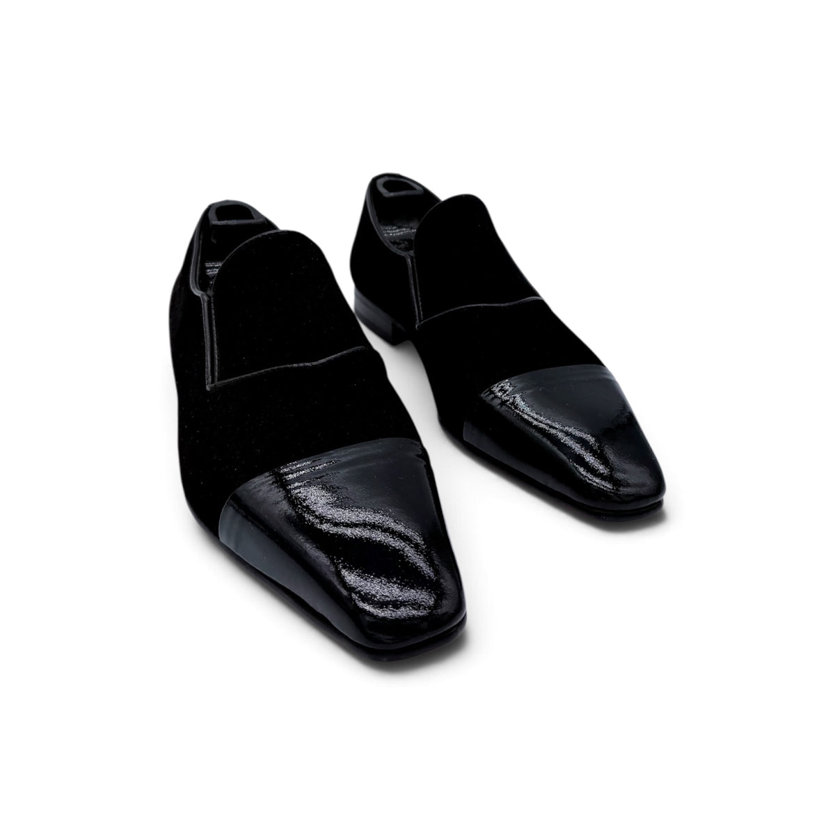 Mocassin Roberto Celk en suede et vernis noir