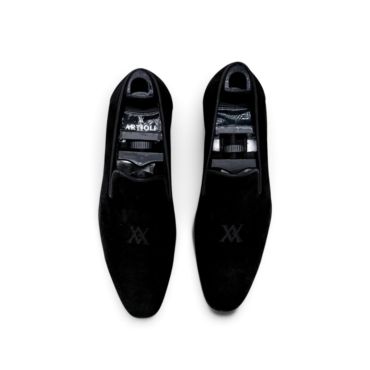 Mocassin Artioli en suede noir