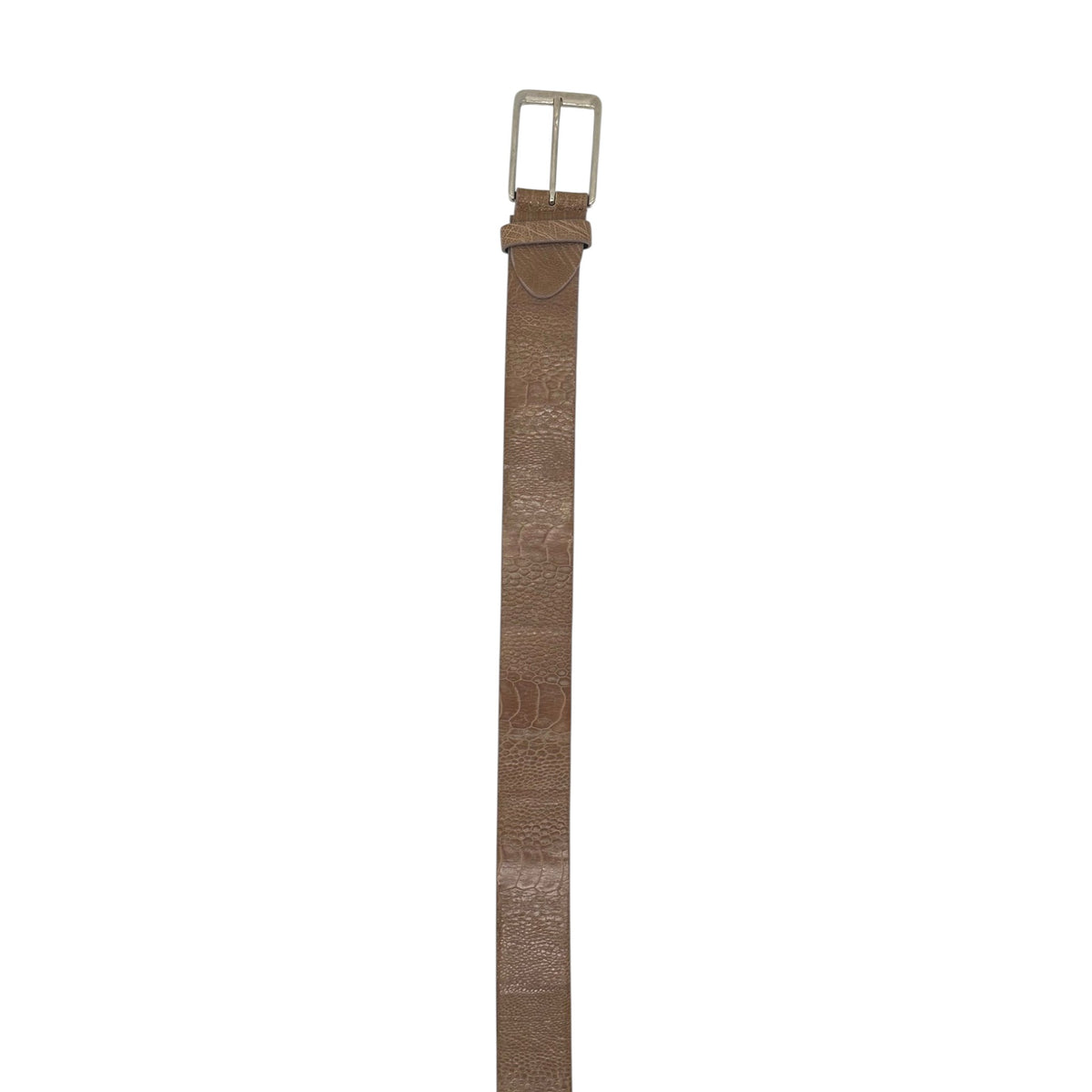 Ceinture Roberto Celk en pâte d’autruche beige