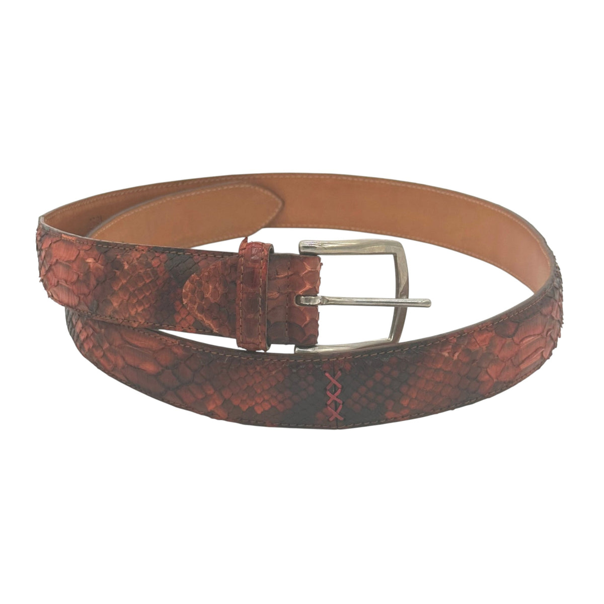 Ceinture Roberto Celk en python rouge