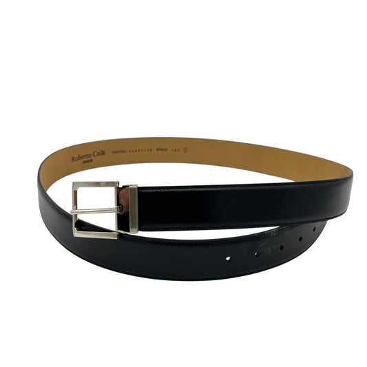 Ceinture Roberto Celk en cuir noir