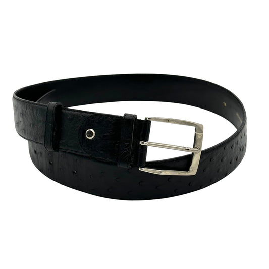 Ceinture Roberto Celk en autruche noir
