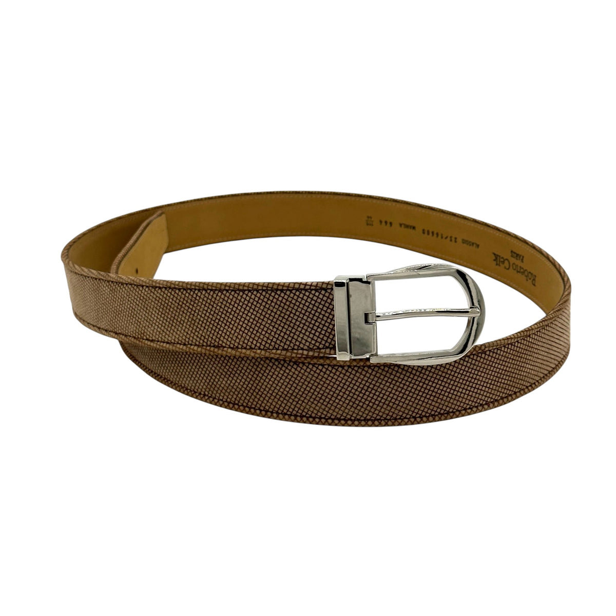 Ceinture Roberto Celk en Suède marron clair