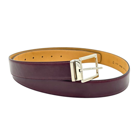 Ceinture Roberto Celk en cuir bordeaux