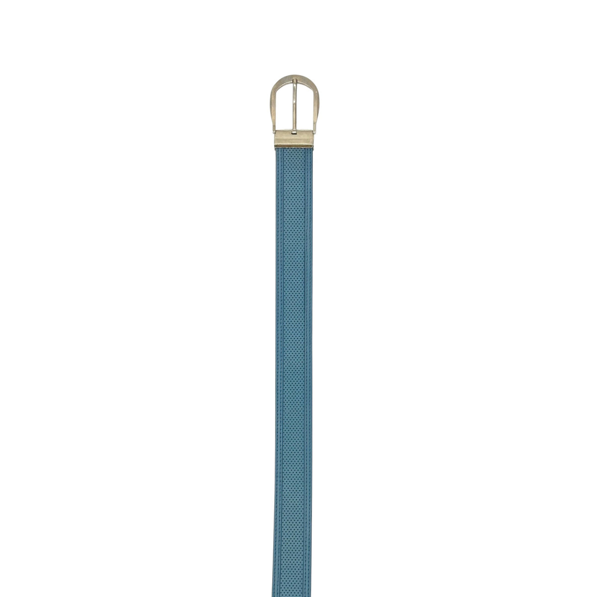 Ceinture Roberto Celk en Suède bleu clair et perforation