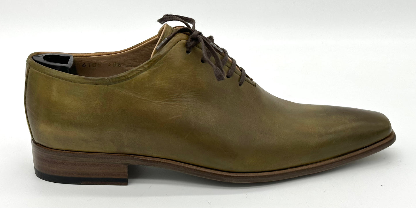 Richelieu Roberto Celk en cuir vert olive