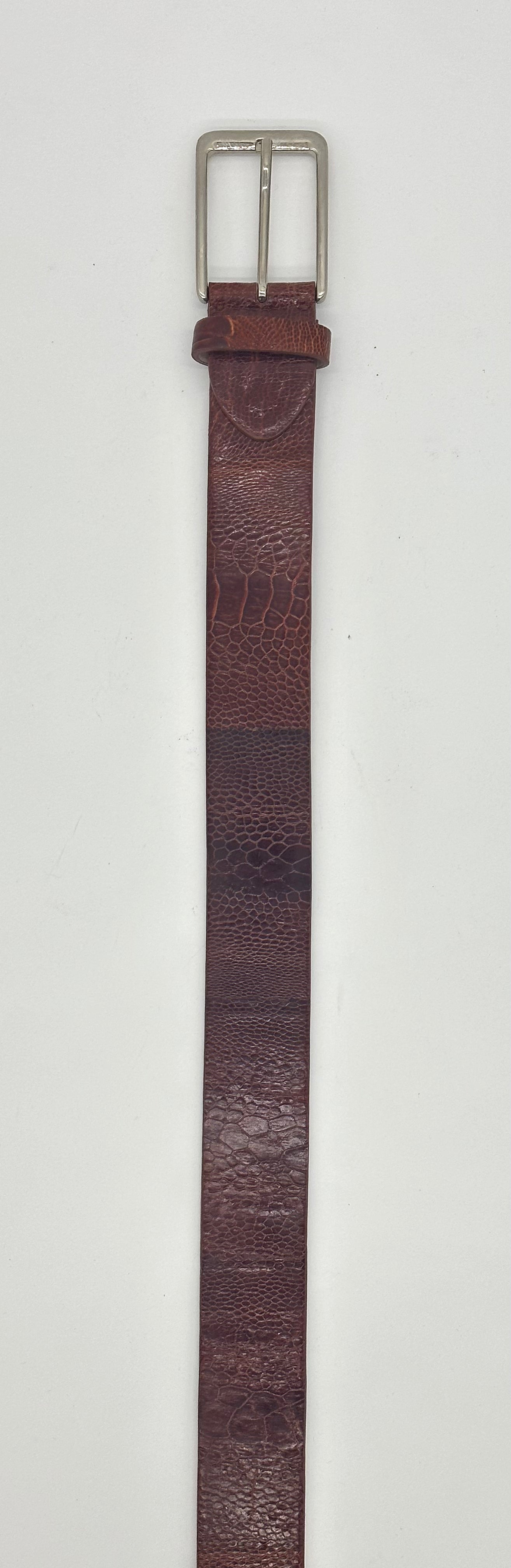 Ceinture Roberto Celk en pâte d’autruche bordeaux