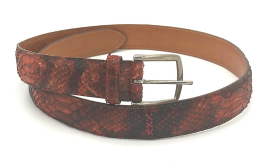 Ceinture Roberto Celk en python rouge