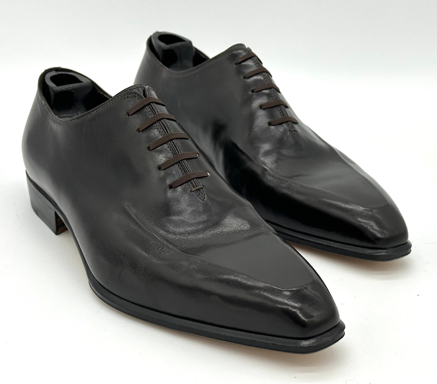 Richelieu Roberto Celk en cuir marron foncé