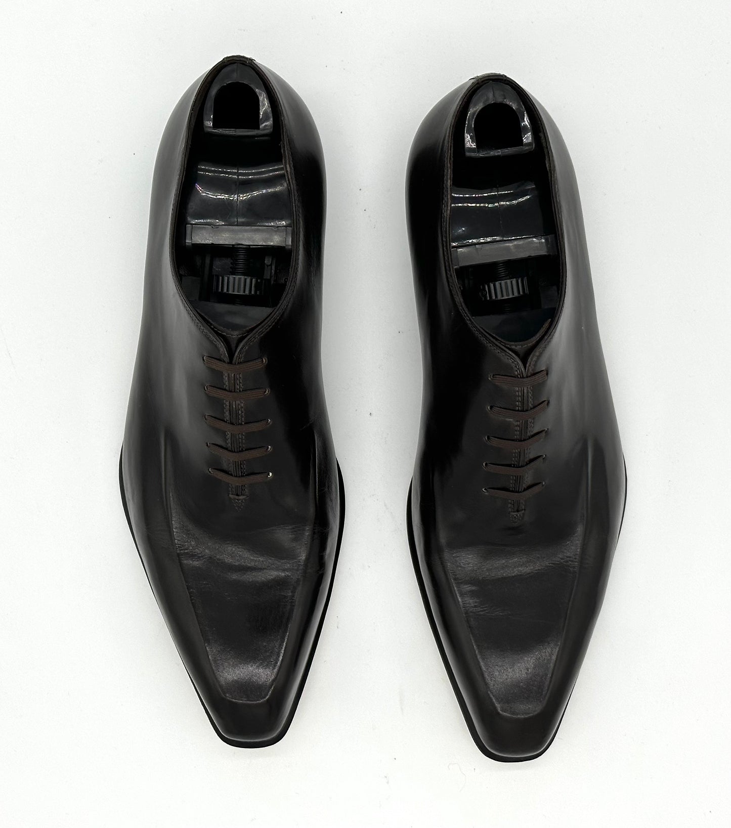 Richelieu Roberto Celk en cuir marron foncé