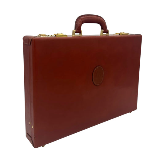 Attaché Case marron et or