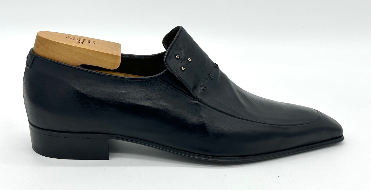 Mocassin Artioli en cuir noir