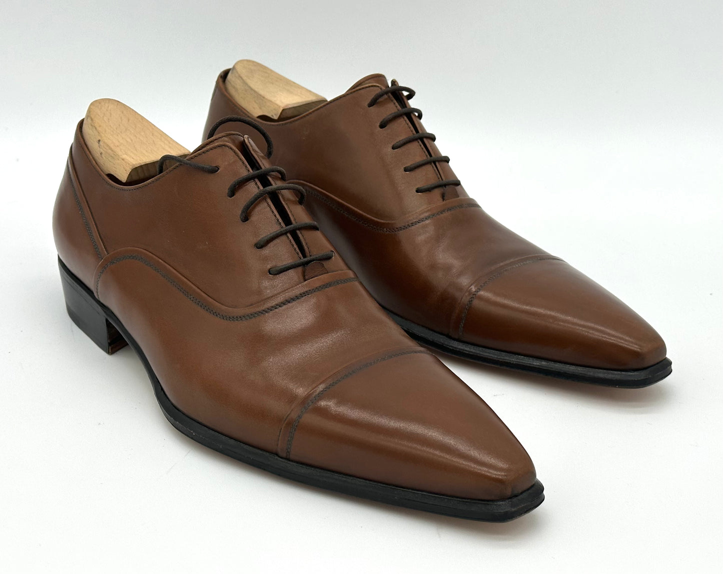 Richelieu Roberto Celk en cuir marron