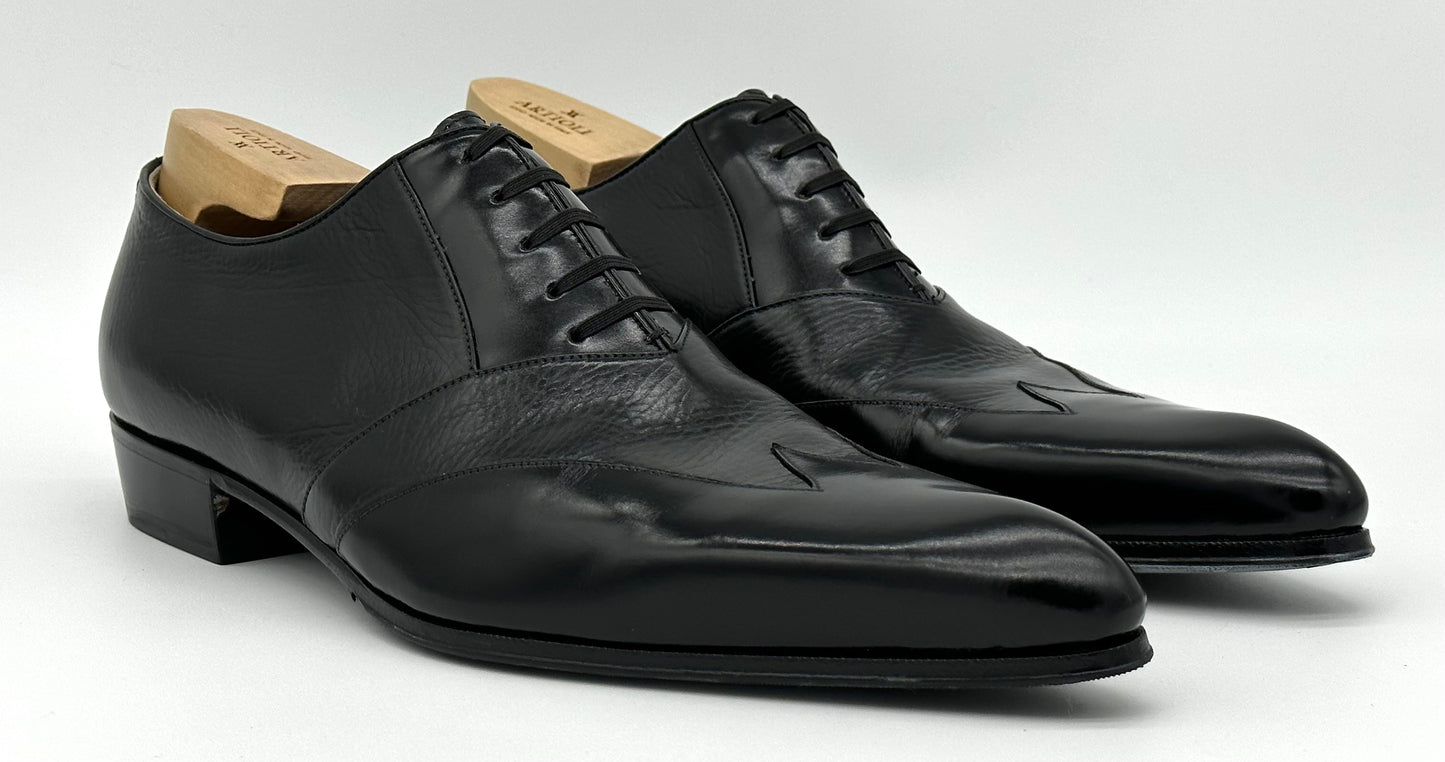 Richelieu Artioli en cuir noir