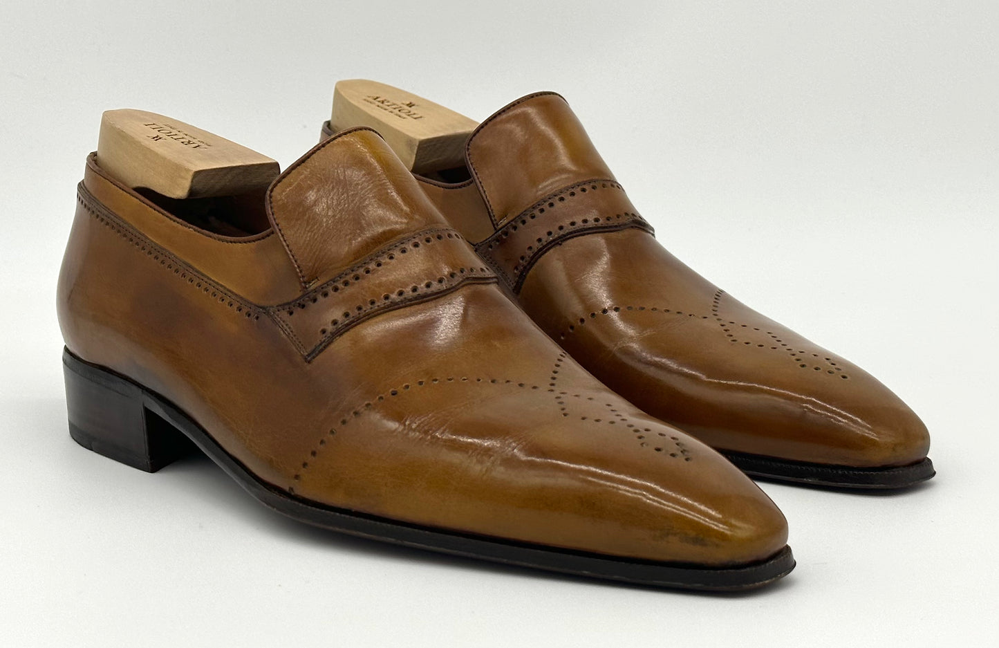 Mocassin Artioli en cuir marron