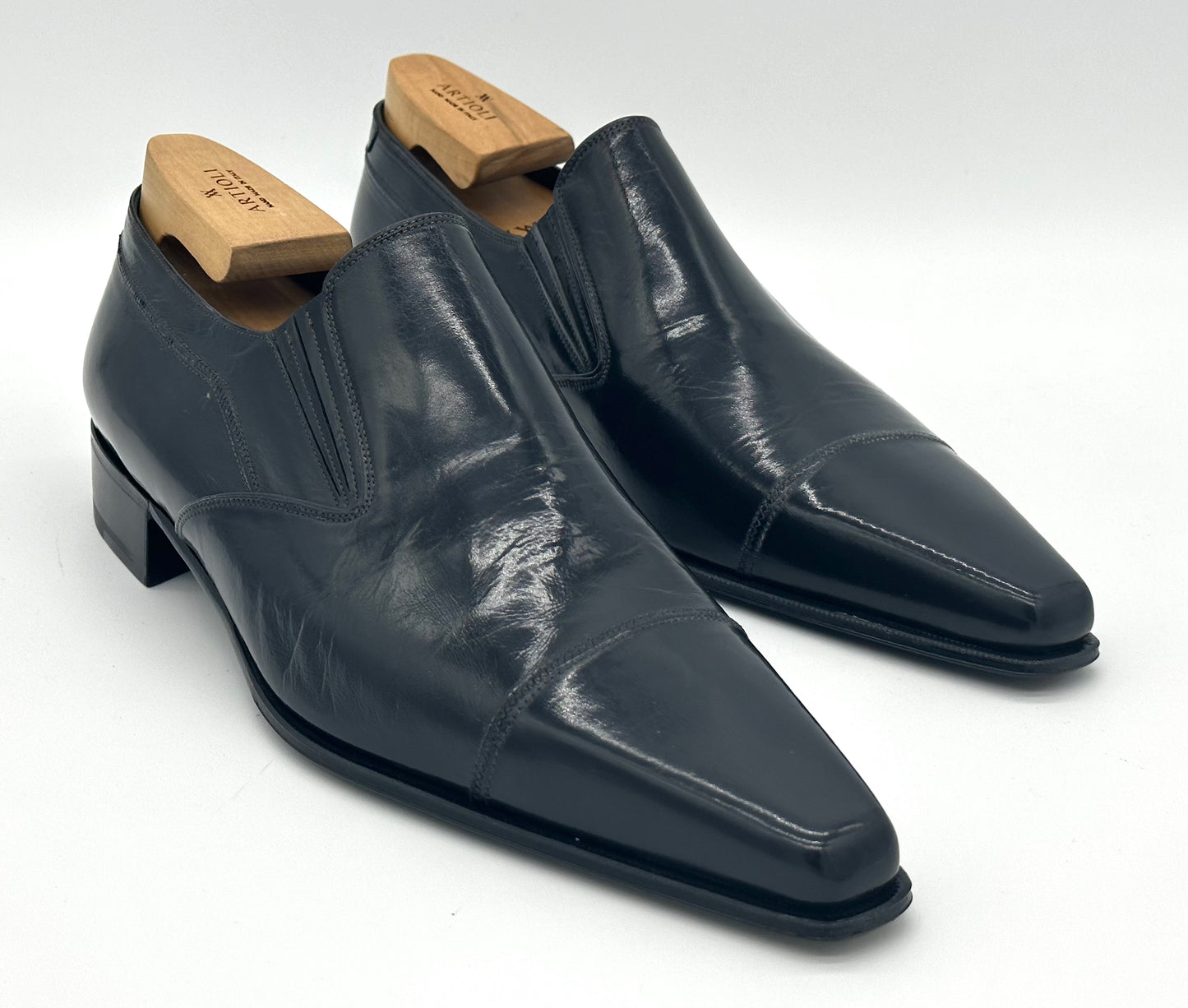 Mocassin Artioli en cuir gris