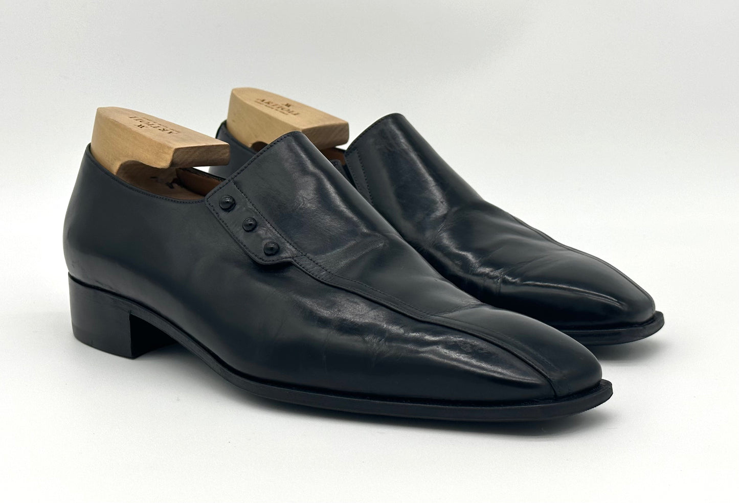 Mocassin Artioli en cuir noir