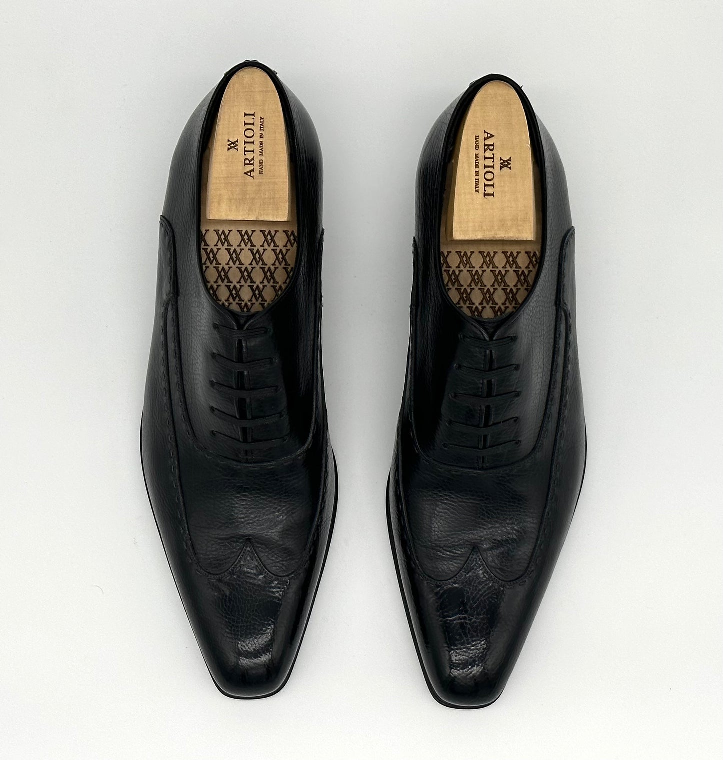 Richelieu Artioli en cuir noir