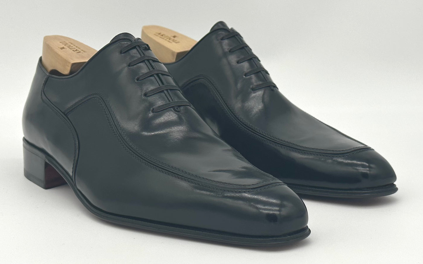 Richelieu Artioli en cuir noir