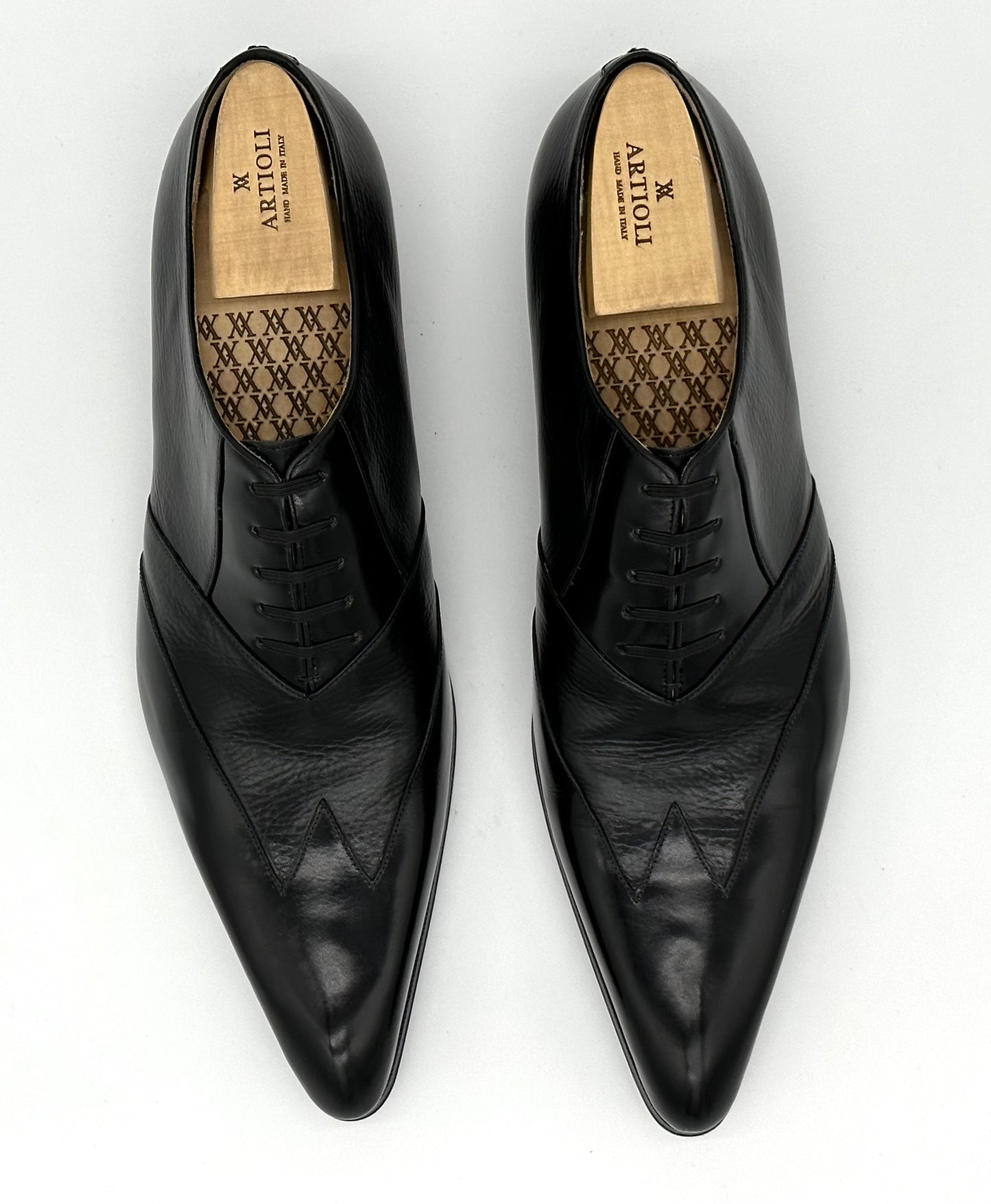 Richelieu Artioli en cuir noir