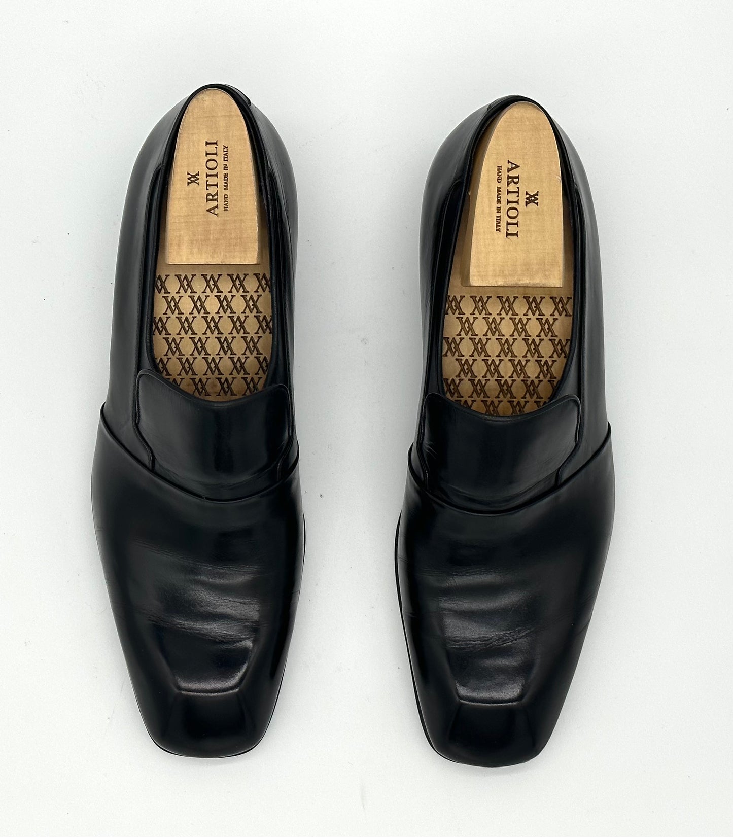 Mocassin Artioli en cuir noir