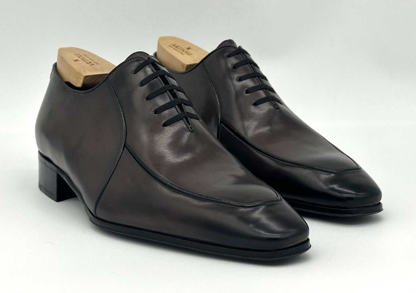 Richelieu Artioli en cuir gris