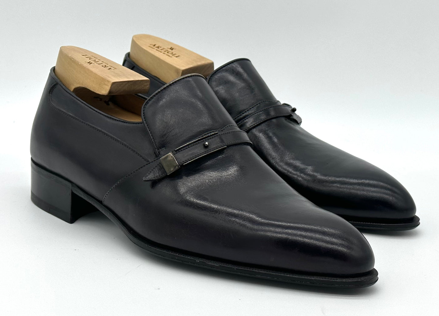 Soulier Artioli en cuir noir