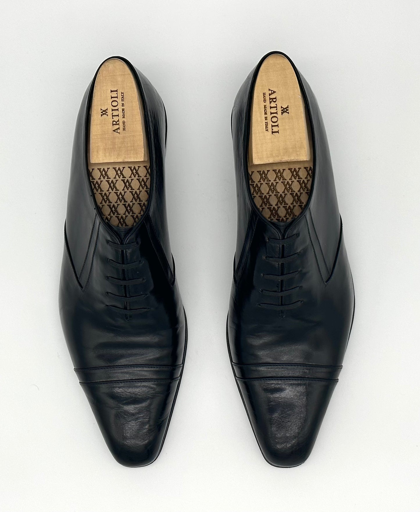 Richelieu Artioli en cuir noir