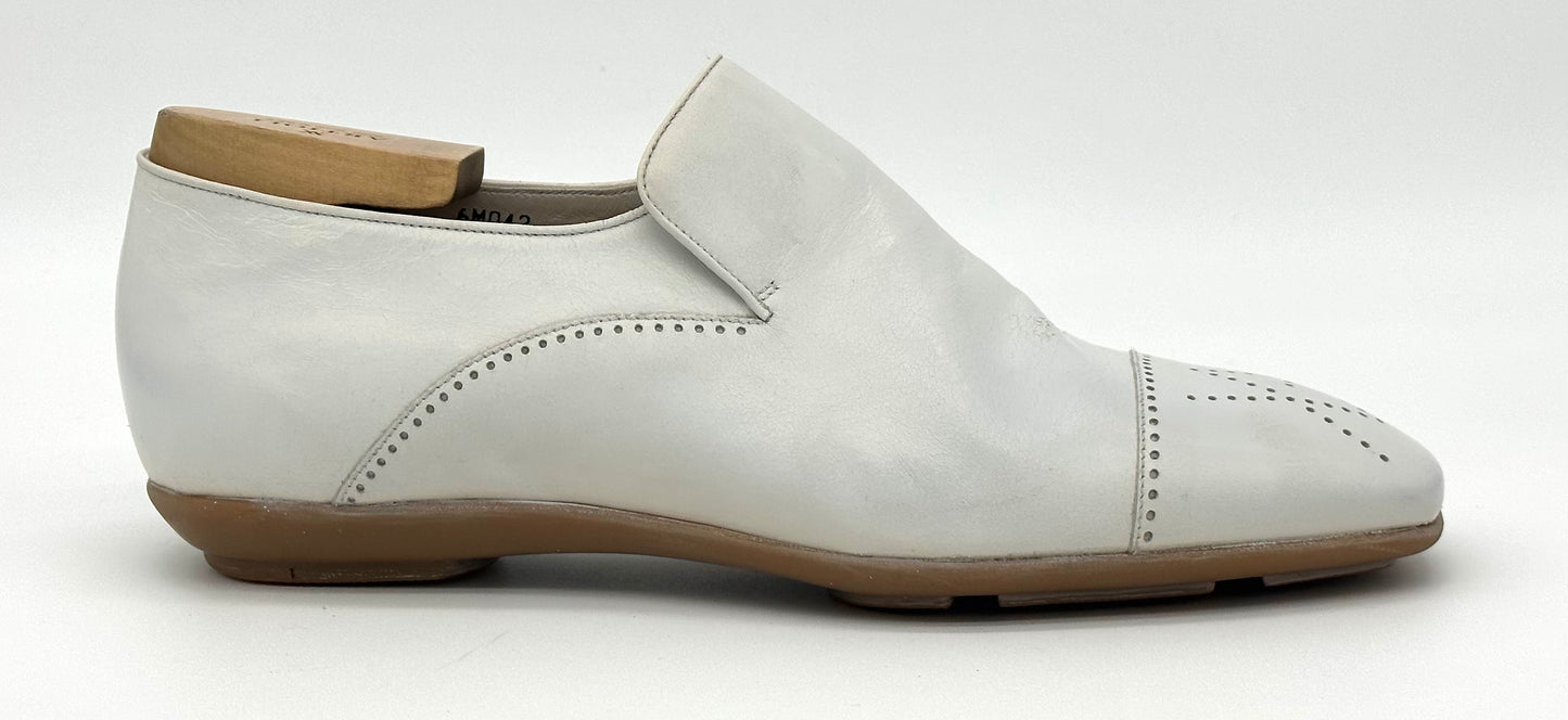 Mocassin souple Artioli en kangourou blanc