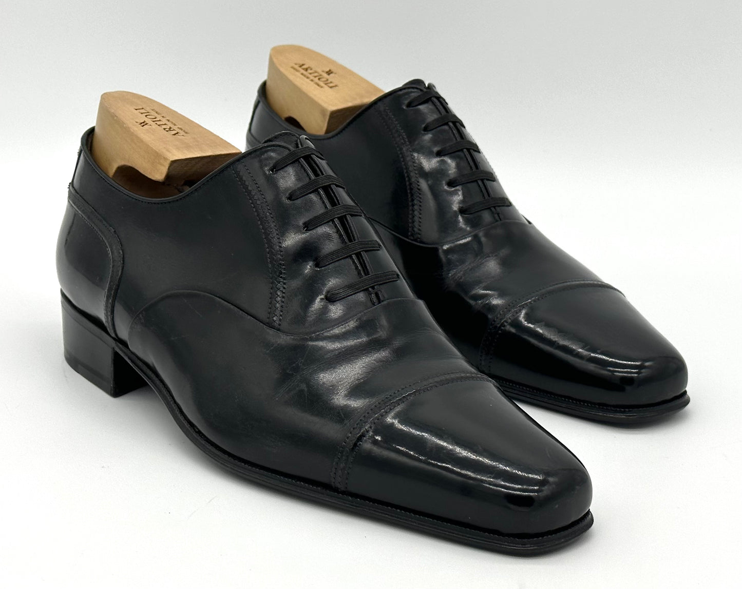 Richelieu Artioli en cuir noir