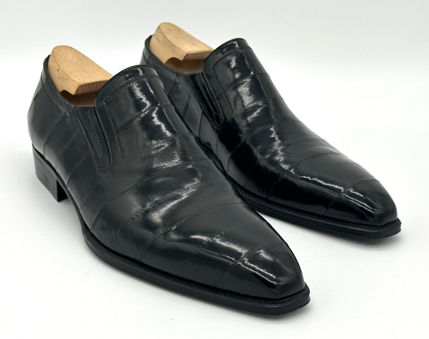Mocassin Roberto Celk en anguille noir