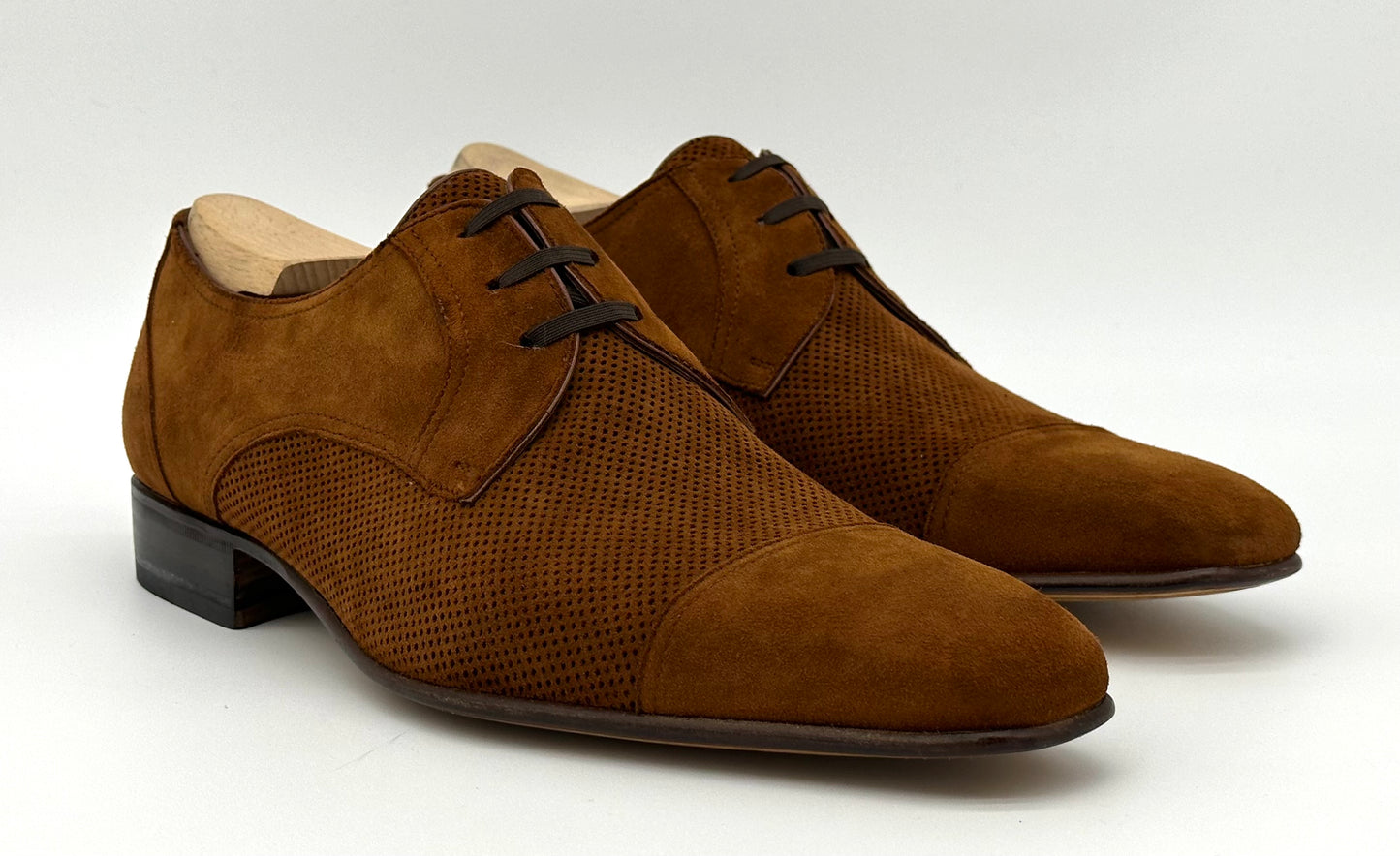 Derby Roberto Celk en suede marron