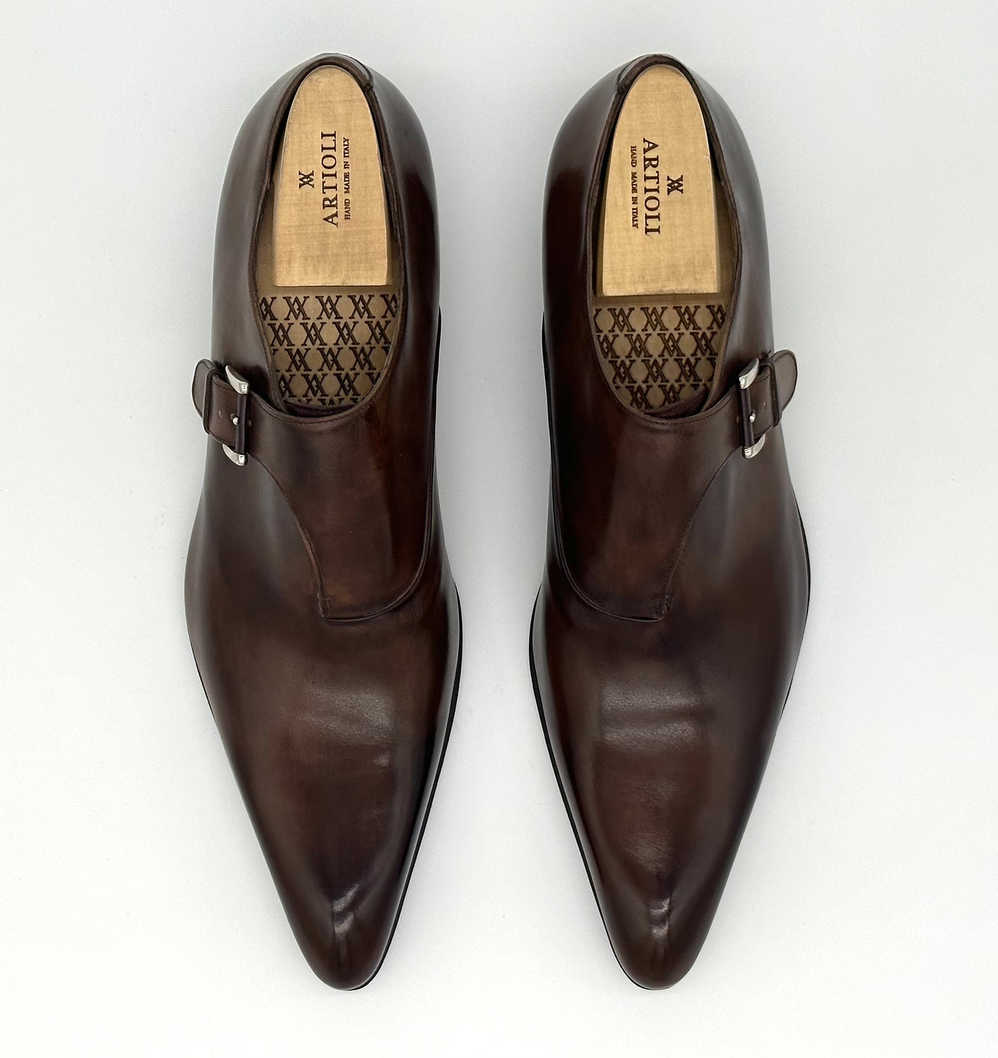 Soulier à boucle Artioli en cuir marron