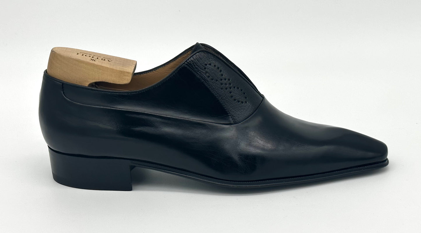 Mocassin Artioli en cuir noir