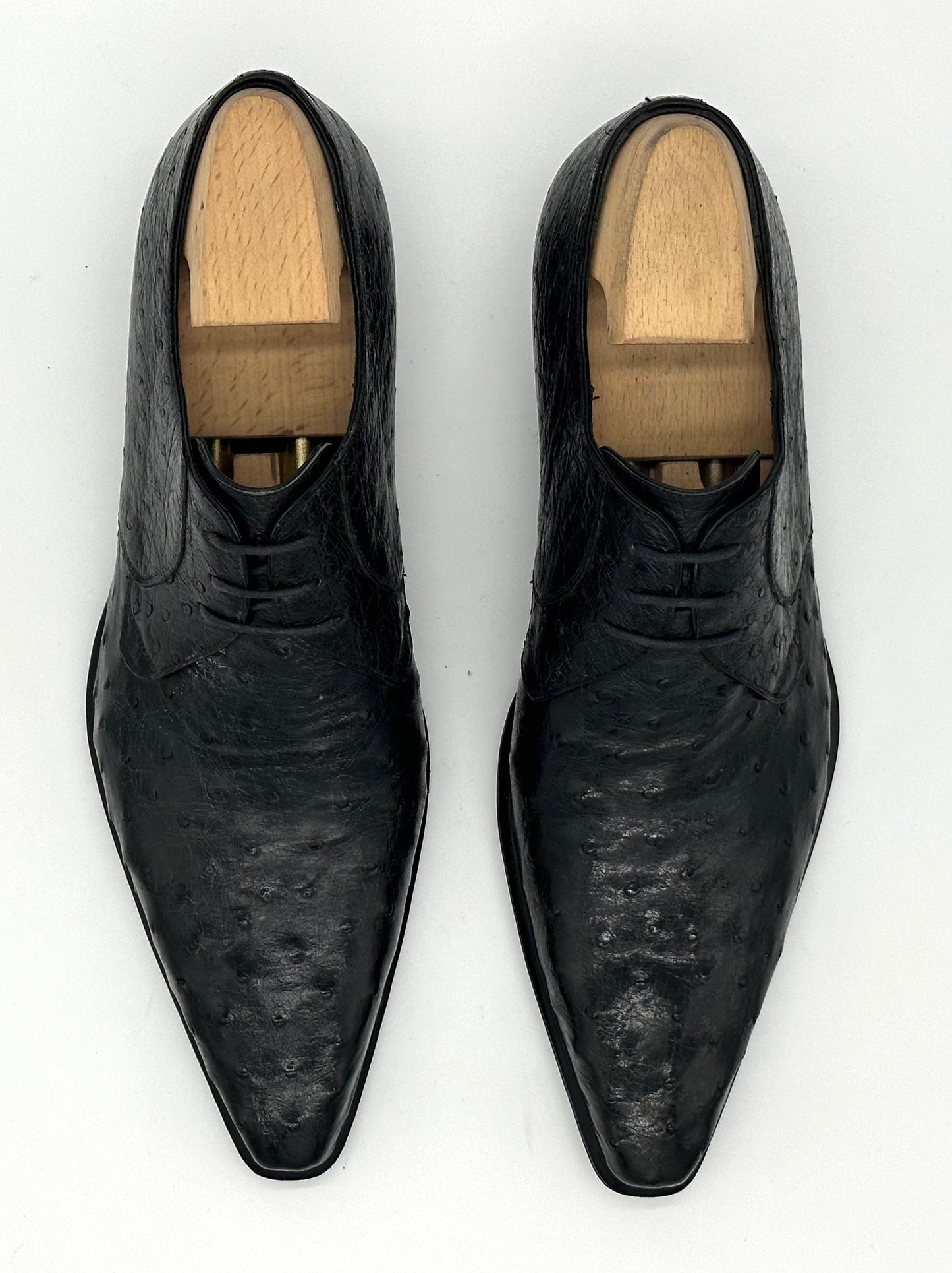 Derby Roberto Celk en autruche noir