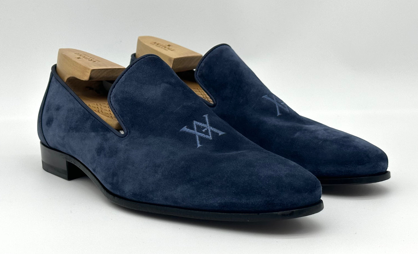 Mocassin Artioli en Daim bleu