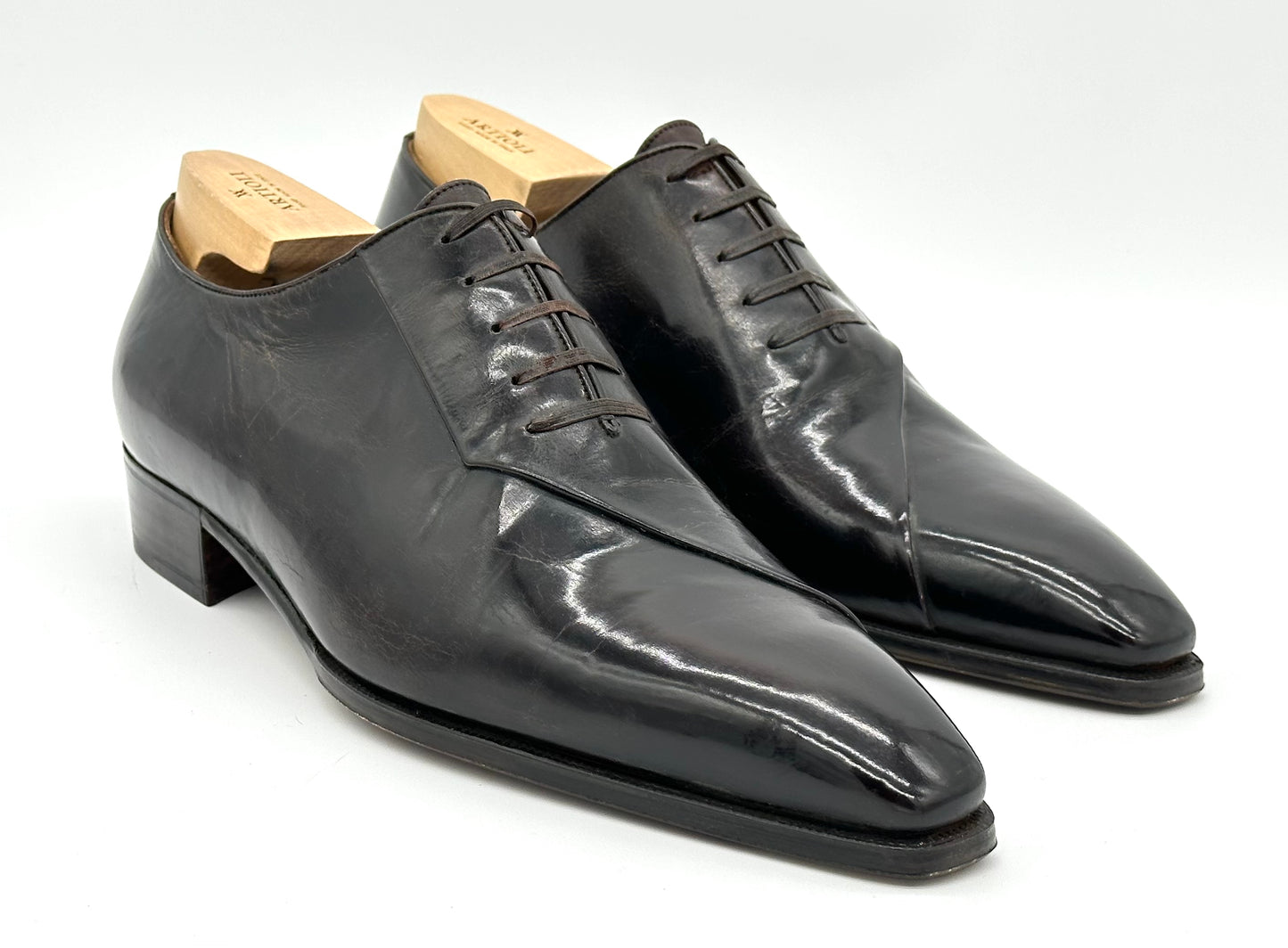 Richelieu Artioli en cuir marron