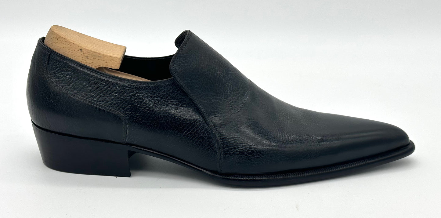Mocassin Roberto Celk en veau grainé noir